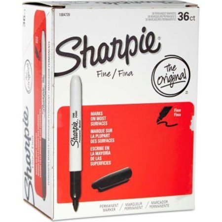 SANFORD Sharpie® Permanent Marker, Fine Point, Black, 36/Pack 1884739